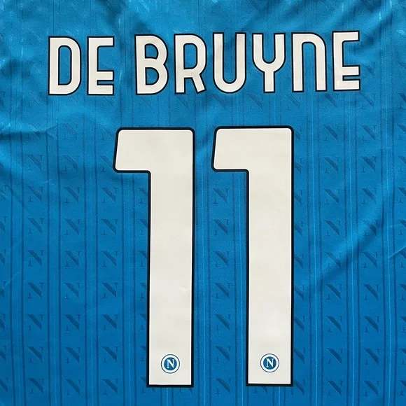NWT Napoli 25/26 Home Player Version Jersey “De Bruyne 11”w/ Serie